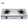 2 Burner Stainless Steel Table Top Gas Stove for Home Cooking