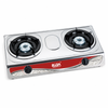 2 Burner Stainless Steel Tabletop Gas Stove for Household Cooking