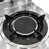 2 Burner Freestanding Gas Stove with Double Storage Shelves