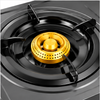 Double Brass Burner Gas Cooker with Freestanding Storage Stand