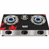 3 Burner Black Glass Tabletop Gas Stove with High Power Burners