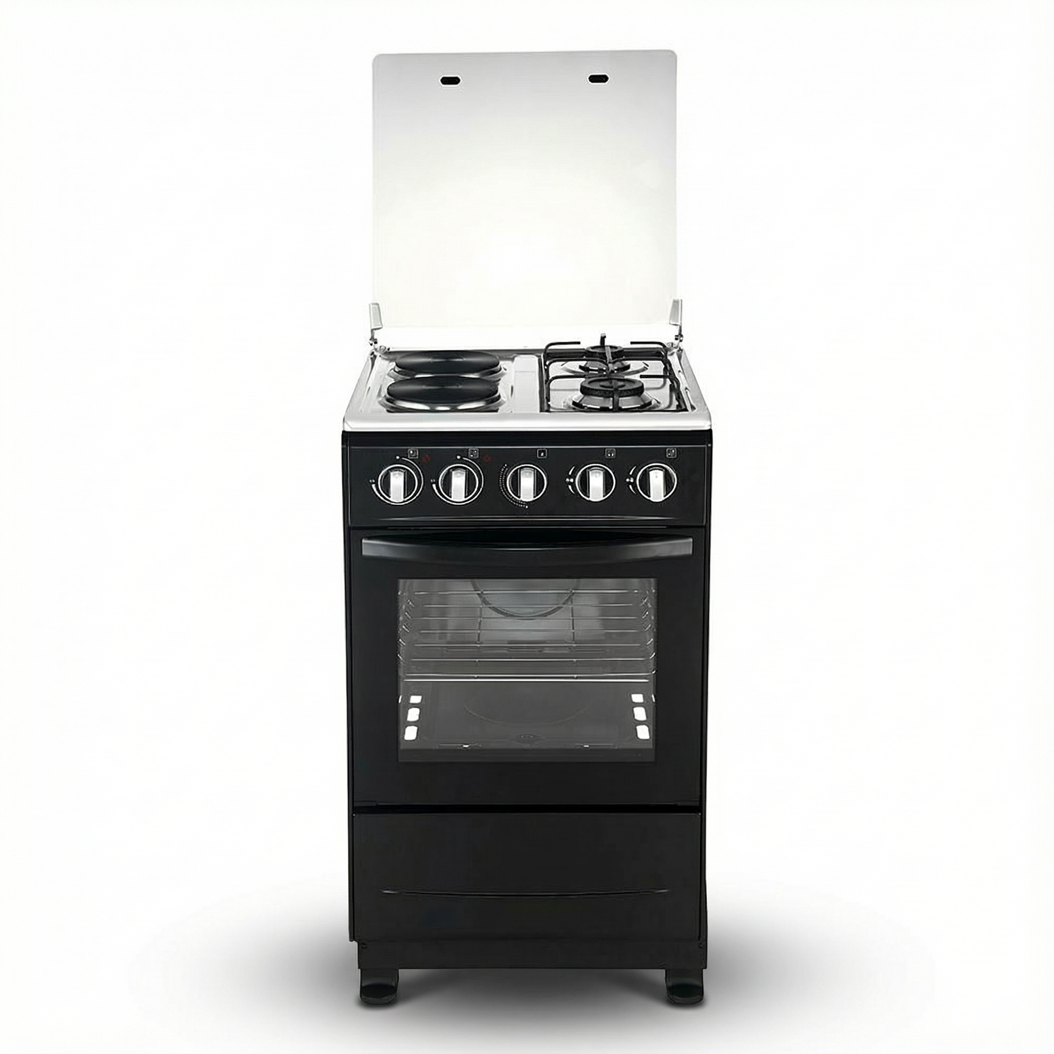 Professional dual fuel gas range installed in a modern kitchen setting