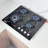 4 Burner Tempered Glass Built-in Gas Hob