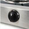 2 Burner Black Glass Tabletop Gas Stove with Multi-Port Burners