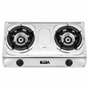 2 Burner Stainless Steel Tabletop Gas Stove for Everyday Cooking