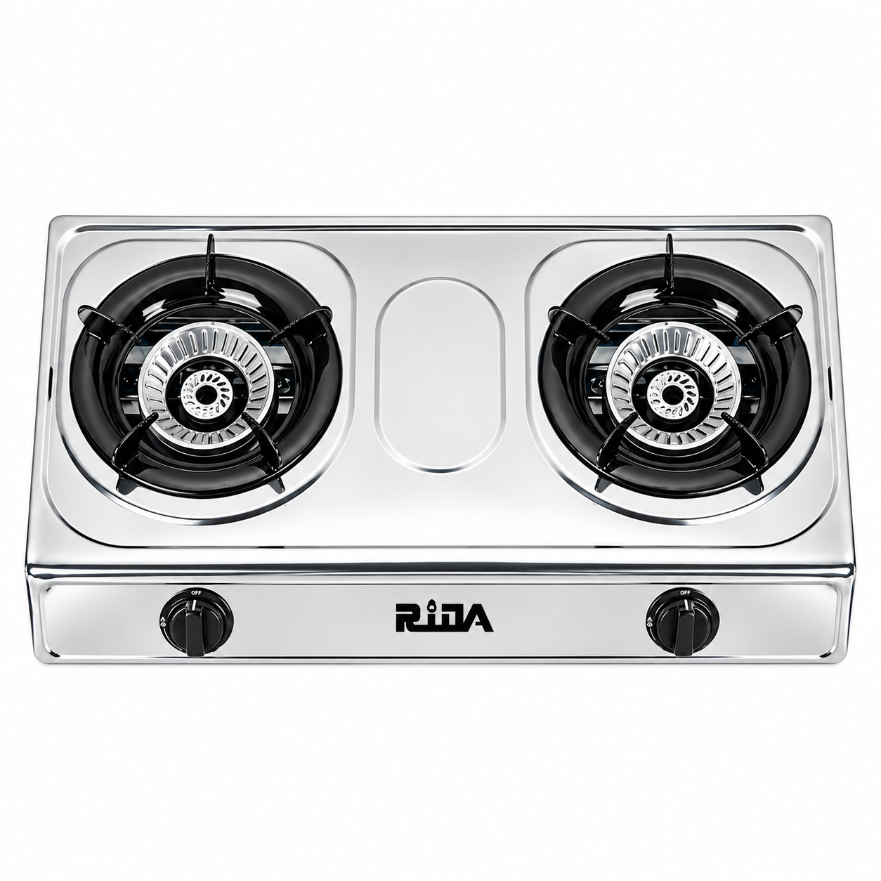 2 Burner Stainless Steel Tabletop Gas Stove for Everyday Cooking