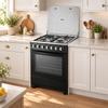 24 Inch Freestanding Gas Cooker with Electric Hotplate and 88L Oven
