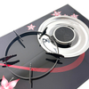 2 Burner Infrared Tempered Glass Tabletop Gas Stove for Home Cooking