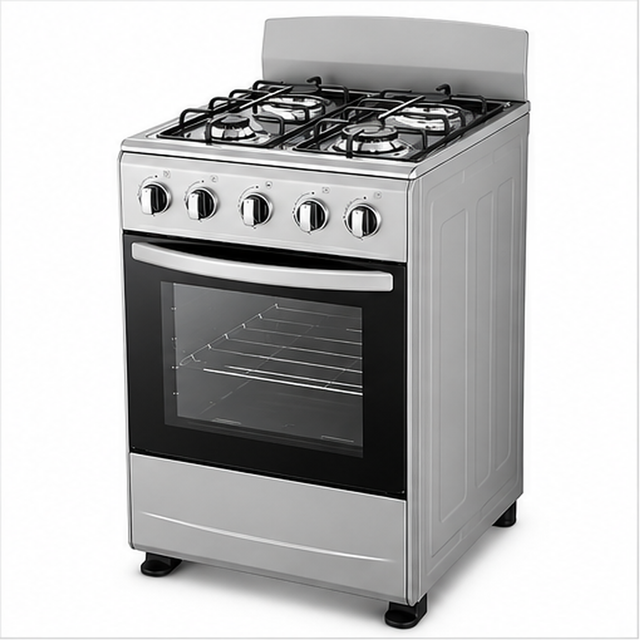 20 Inch 4 Burner Freestanding Gas Cooker with 55L Oven