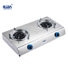 2 Burner Stainless Steel Table Top Gas Stove for Home Cooking