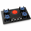 4 Gas Burner + 1 Electric Built-in Hybrid Hob
