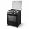 24 Inch Freestanding Gas Cooker with Electric Hotplate and 88L Oven