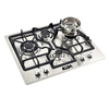 4 Burner Stainless Steel Built-in Gas Hob with Cast Iron Pan Supports