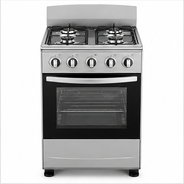 20 Inch 4 Burner Freestanding Gas Cooker with 55L Oven