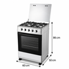 24 Inch 4 Burner Freestanding Gas Range with 88L Oven