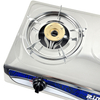 2 Burner Stainless Steel Tabletop Gas Stove with Brass Burner Caps