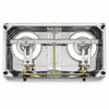 2 Burner Stainless Steel Table Top Gas Cooker
