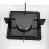Built-in 3 Burner White Tempered Glass Gas Hob with Cast Iron Pan Supports