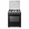24 Inch Freestanding Gas Cooker with Electric Hotplate and 88L Oven